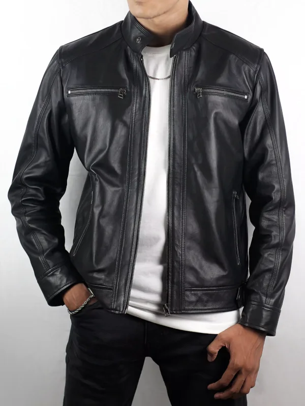 Men’s Black Leather Jacket