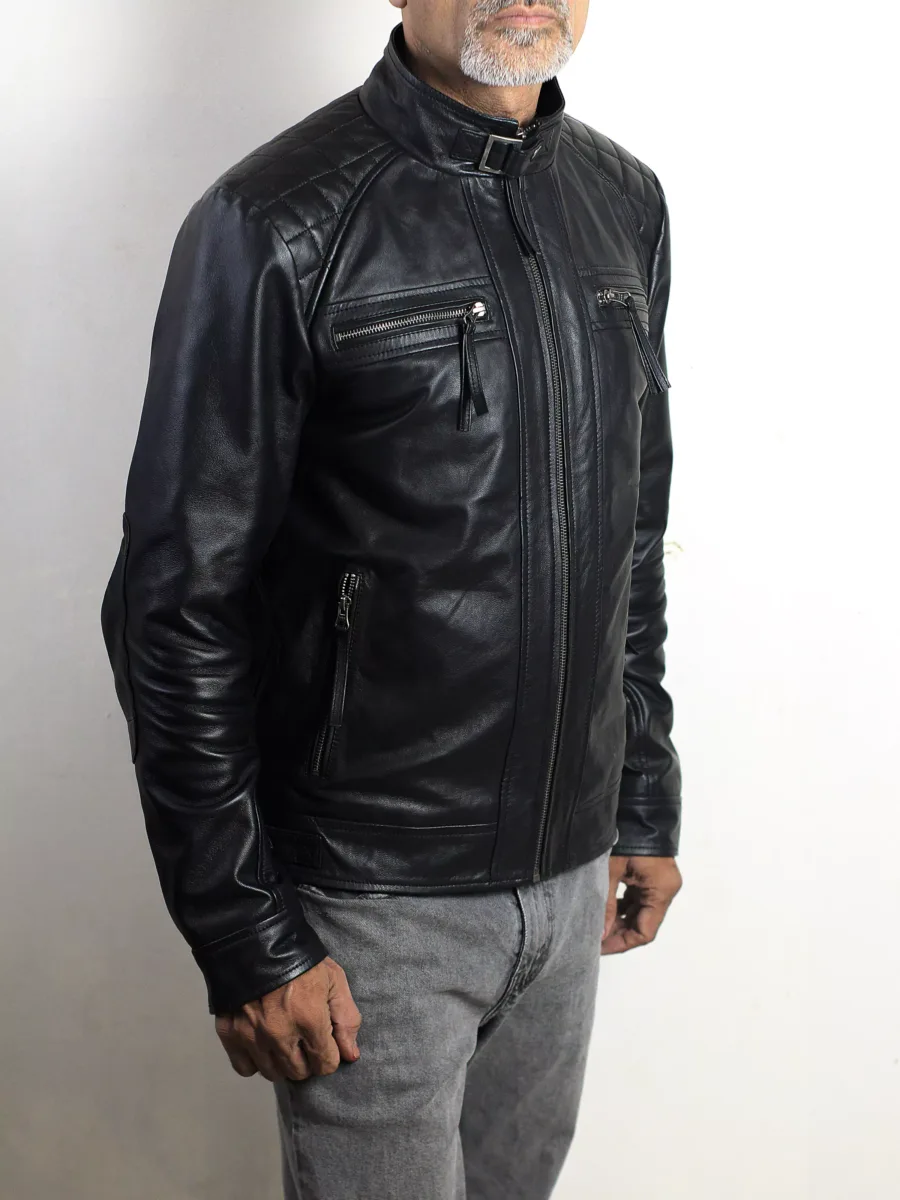 Men’s Diamond Classic Leather Jacket